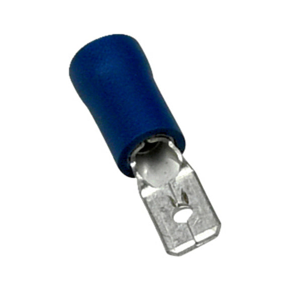 Terminal Aislante Macho WURTH Azul 1,5–2,5mm – Conector Eléctrico Tipo Faston