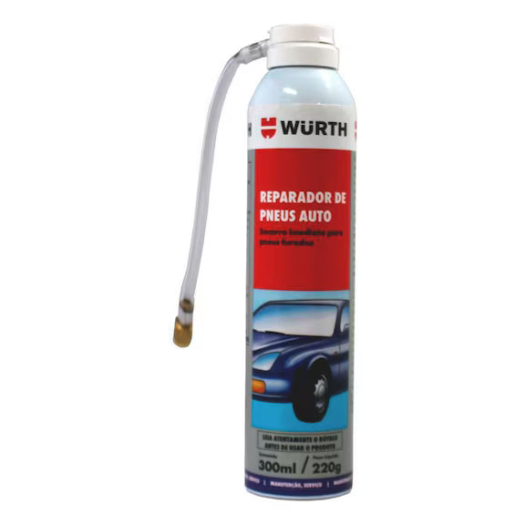 Reparador de Neumáticos WURTH Spray – Sellador de Pinchazos con Inflado de Emergencia