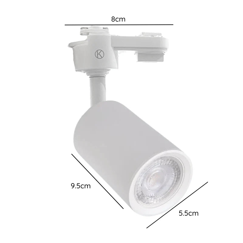 Foco Riel GU10 Monofásico Blanco Konnergie