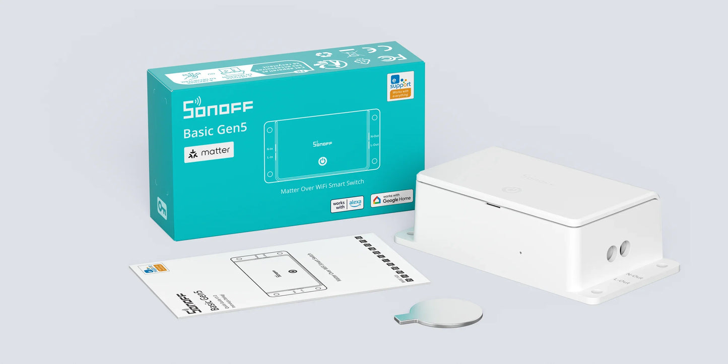 Interruptor WiFi Sonoff Basic Matter Smart Switch