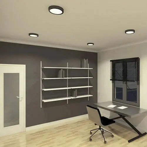 Panel LED Sobrepuesto Borde Negro Want 6W
