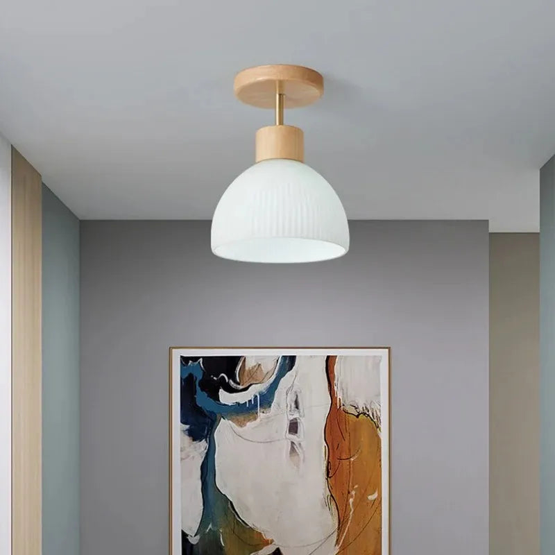 Lámpara Techo E27 Blanco Boho