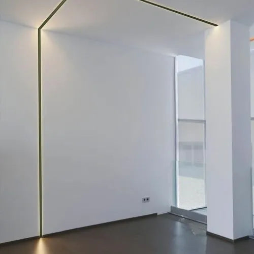 Perfil de Aluminio Color Negro Sobrepuesto 2 Metros para Cinta LED