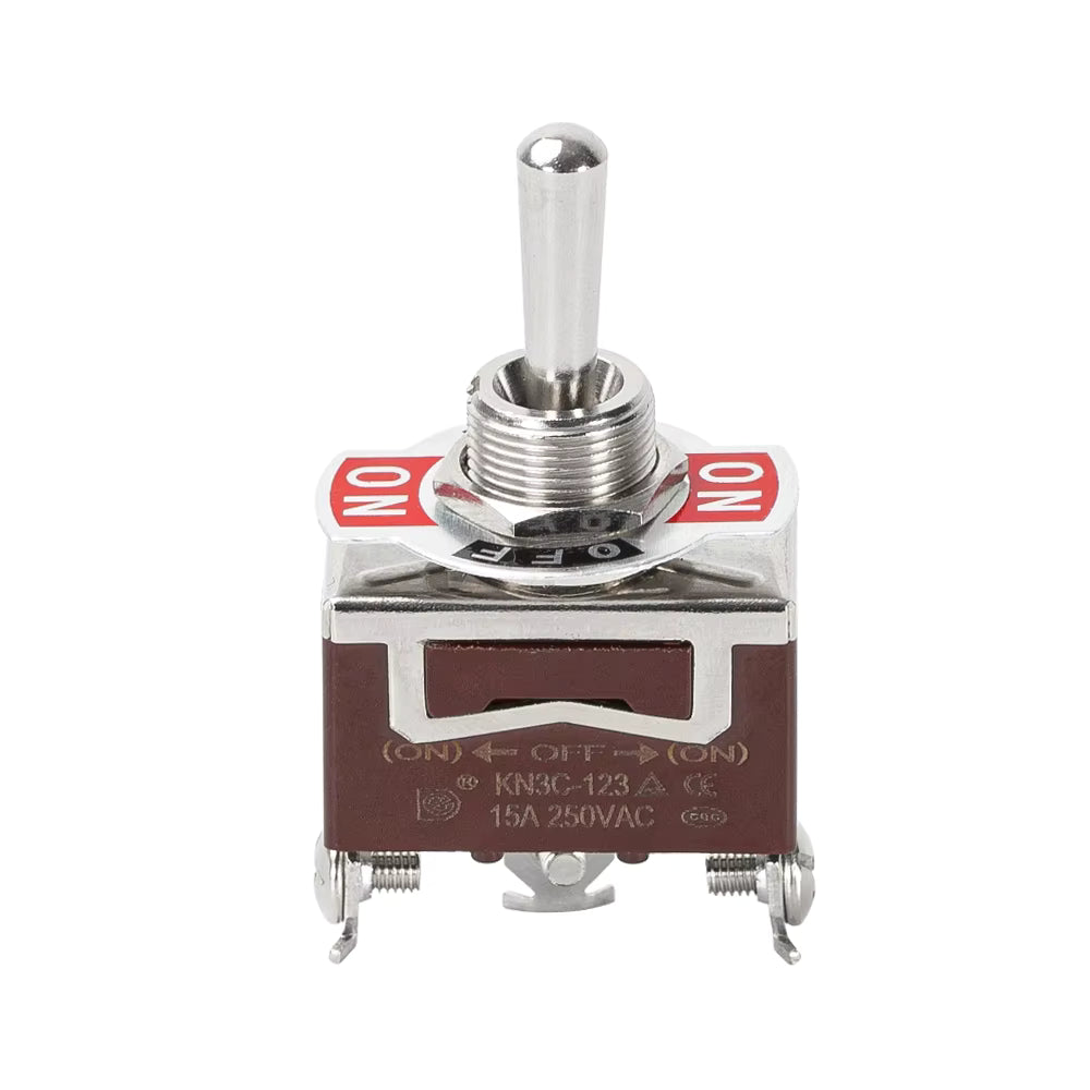 Interruptor KN3C-101 2PIN Toggle ON-OFF-ON 15A Bekam