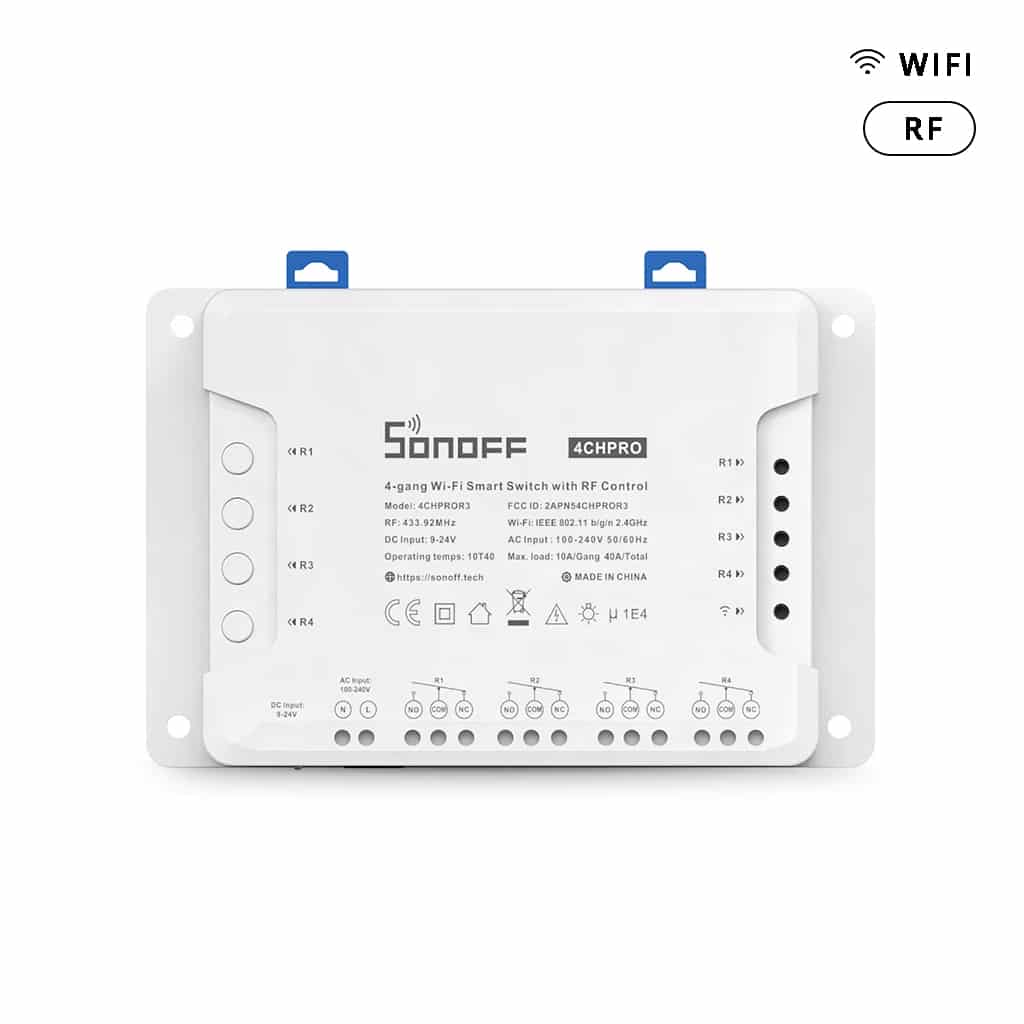Interruptor wifi 4 canales Sonoff 4CH Pro R3