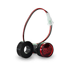 Luz Piloto LED Roja con Amperímetro 0-100A 60-500V