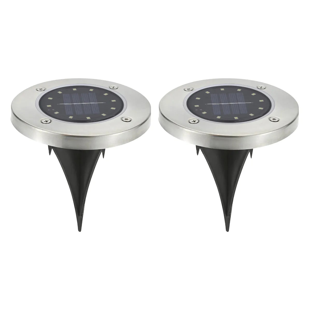 Pack 2 Estaca Solar LED 4000K Megabright