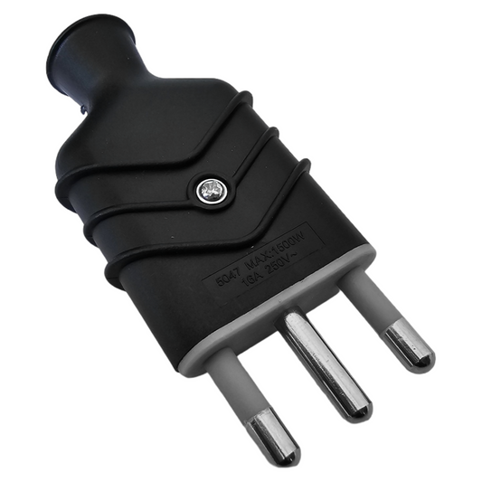Enchufe Macho Negro 16A 250V Stanford