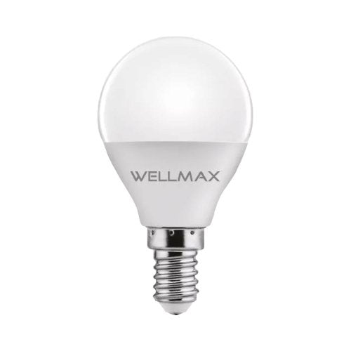 Ampolleta LED P45 6W E-14 Luz Fría WELLMAX