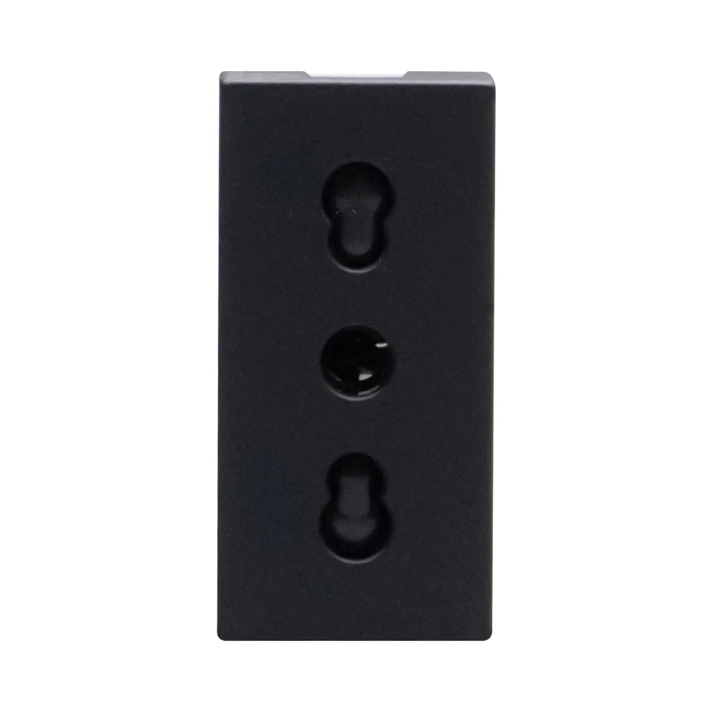 Módulo Enchufe Hembra Negro 2P+T 10/16A Kalop