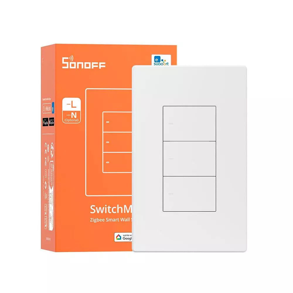 Interruptor Zigbee Sonoff SwitchMan Blanco 3 Canales