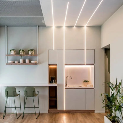 Perfil de Aluminio Cuarto Rodón 2 Metros para Cinta LED