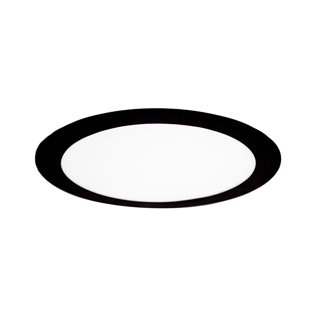 Panel LED Embutido Redondo Borde Negro 6500K AVC