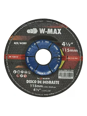 Disco de Desbaste Wurth 115mm (4.5”)