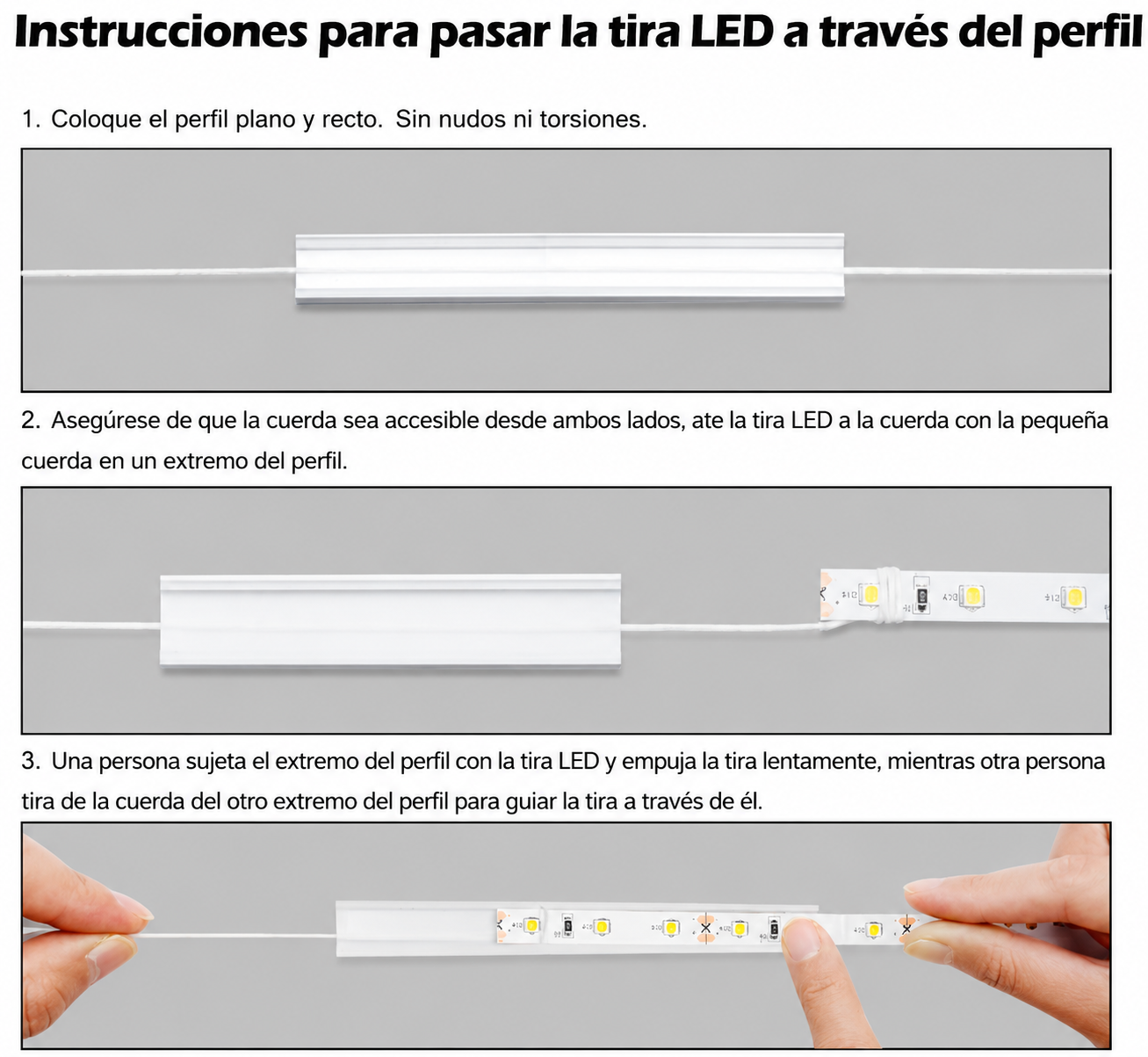 Perfil LED Flex Empavonado 20x20 mm – Venta por Metro