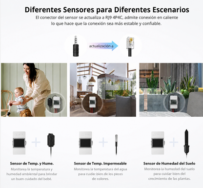 Interruptor wifi Sonoff TH Elite 20A – Monitoreo de temperatura y humedad