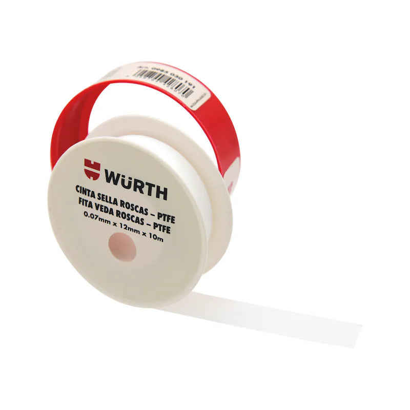 Cinta PTFE p. sellar uniones roscadas 12mmx10mm WURTH