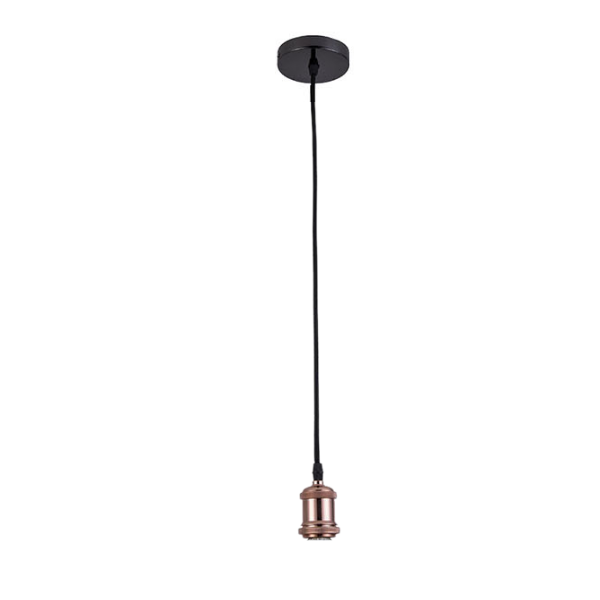 Soquete ABS Rose Gold E27 Portalámpara Decorativo Moderno