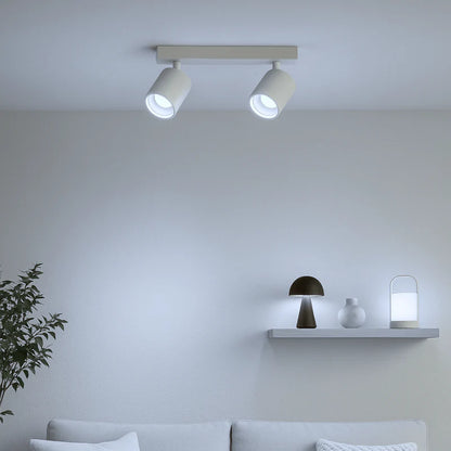 Foco Spotlight Sobrepuesto Doble GU10 Blanco