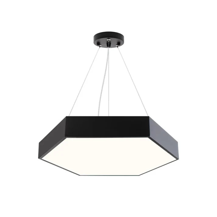 Lámpara LED Colgante Hexágono 60cm 48W Luz Fría