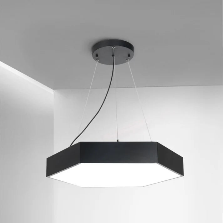 Lámpara LED Colgante Hexágono 60cm 48W Luz Fría