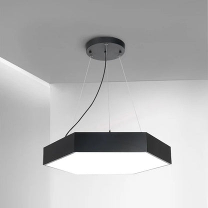 Lámpara LED Colgante Hexágono 60cm 48W Luz Fría