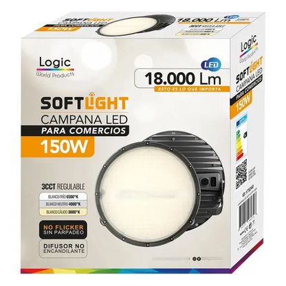 Campana LED SOFTLIGHT 150W 3CCT IP65 LOGIC