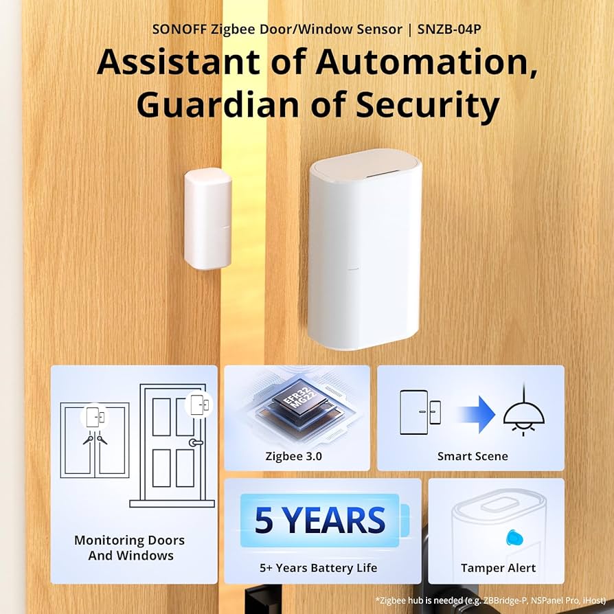 Sensor Puerta/Ventana Zigbee Sonoff SNZB-04P