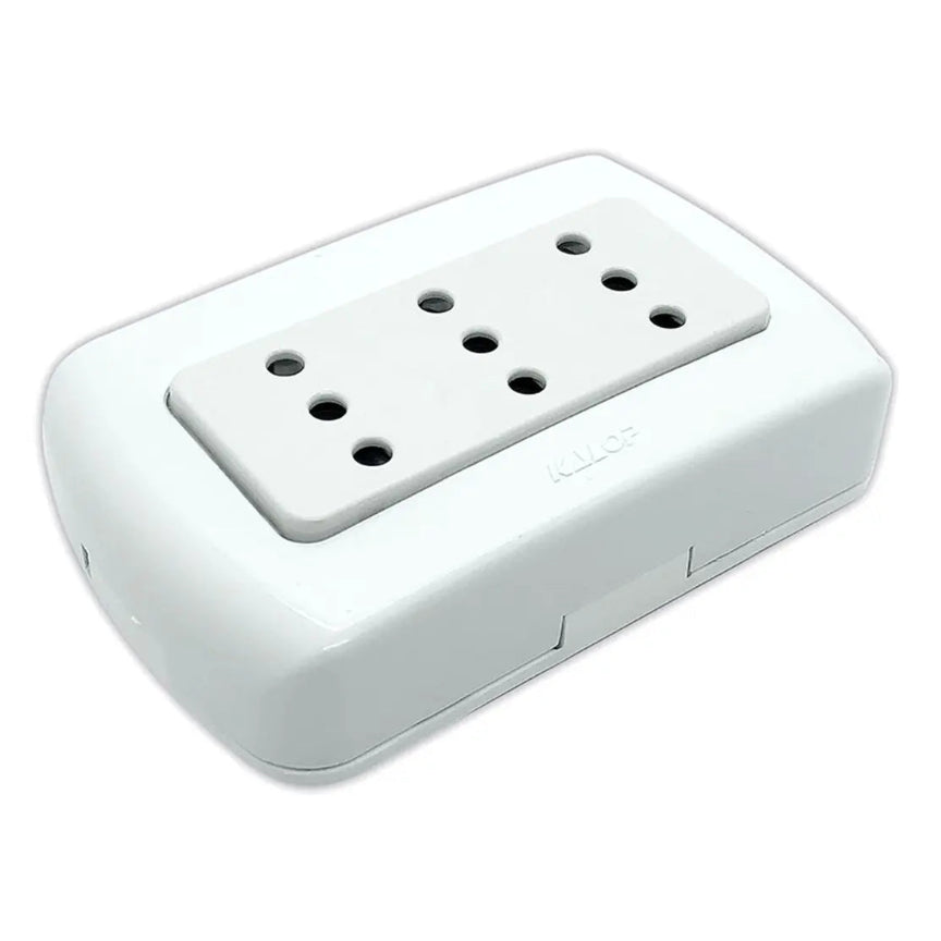 Enchufe triple tekna 10a 250v Kalop