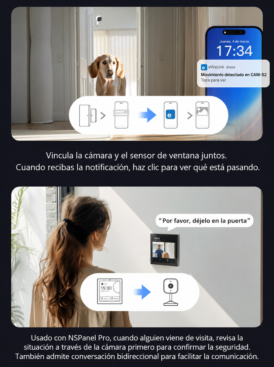Cámara de Seguridad Slim WiFi Full HD Sonoff