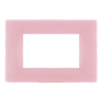 Placa 3 módulos Modular Rosado + Bastidor Kalop