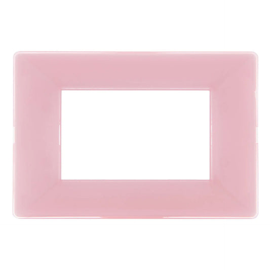 Placa 3 módulos Modular Rosado + Bastidor Kalop