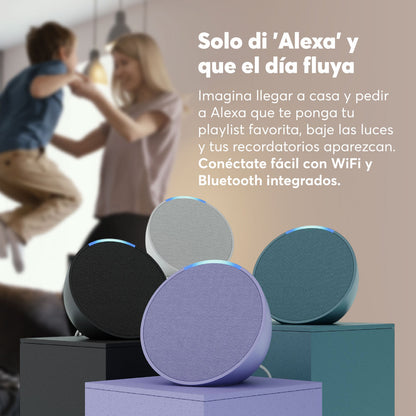 Alexa Parlante Inteligente Echo Pop Negro