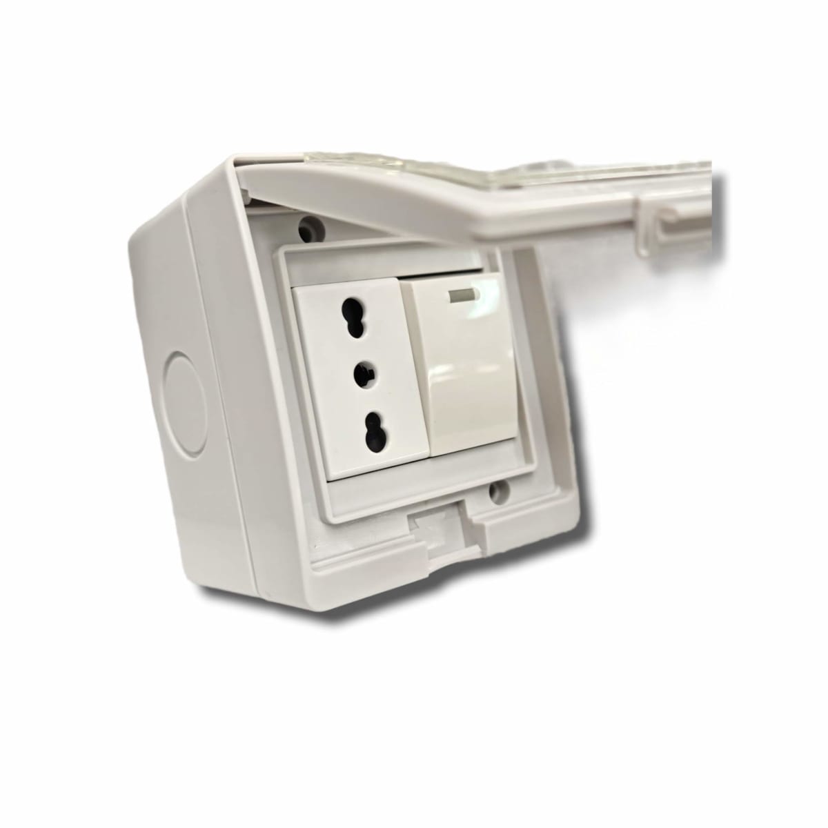 Caja Waterproof Interruptor y Enchufe 10/16A IP55 HIDROBOX
