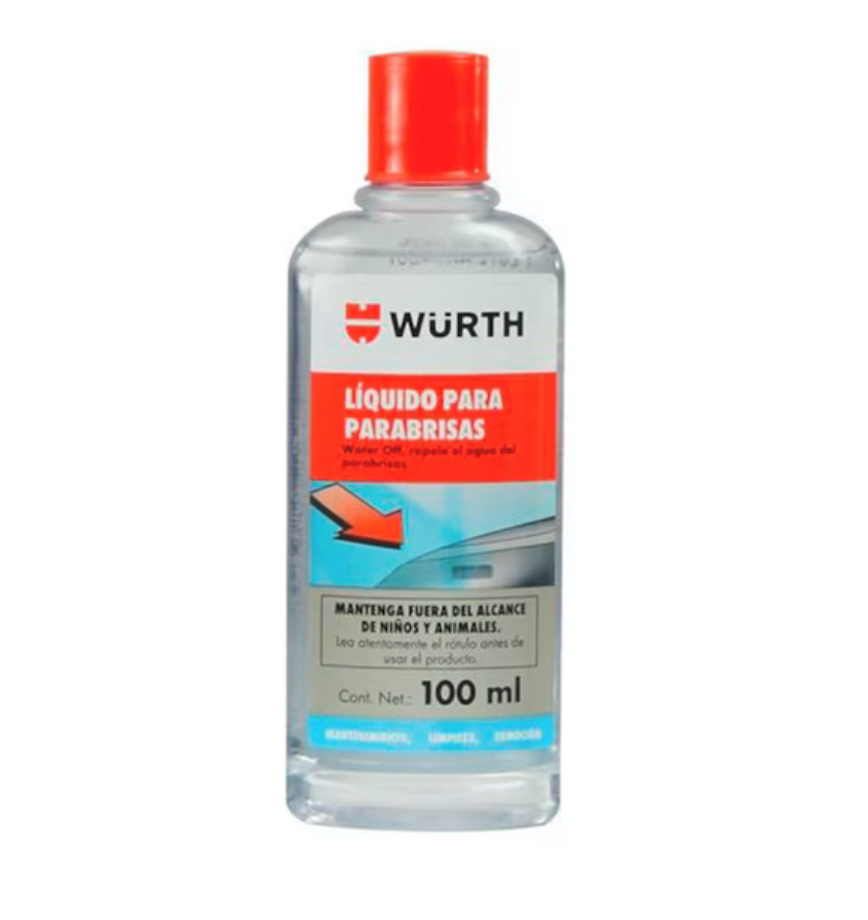 Water Off WURTH 100ml – Repelente de Agua para Parabrisas y Vidrios