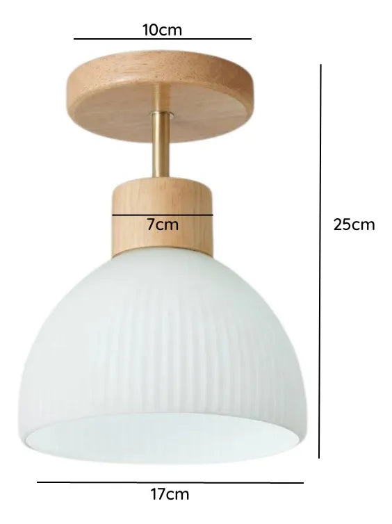Lámpara Techo E27 Blanco Boho