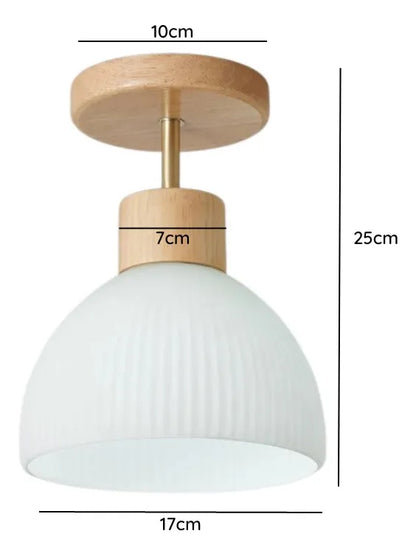 Lámpara Techo E27 Blanco Boho