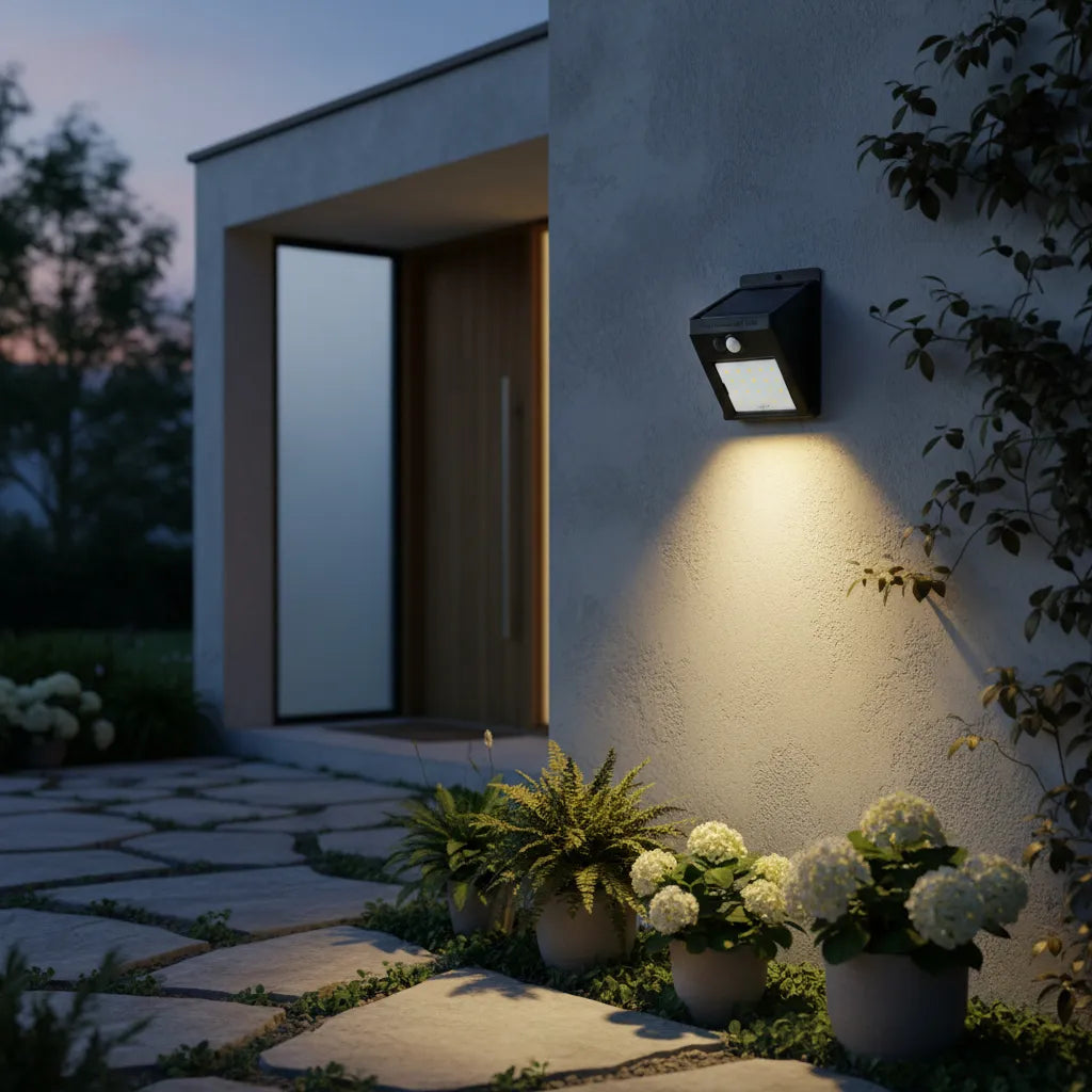 Aplique Solar con Sensor Logic 3000K