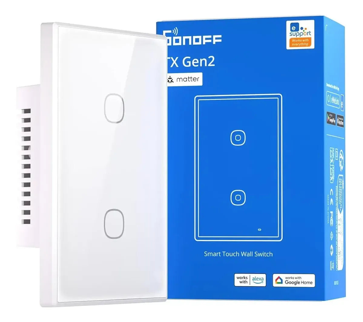 Interruptor WiFi Sonoff TX Gen2 de 2 Canales