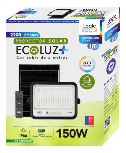Proyector LED Solar Ecoluz 3CCT Luz Cálida Neutra Fría