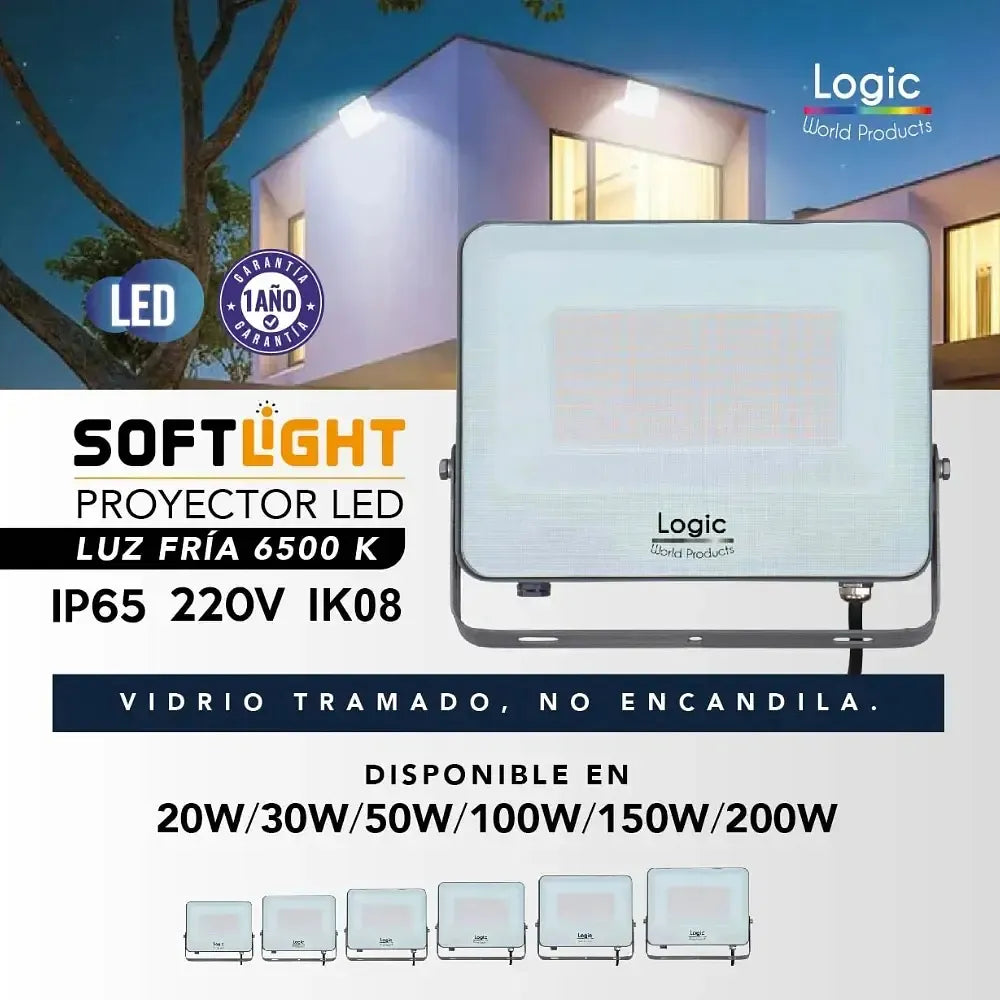 Proyector LED SOFTLIGHT LOGIC Luz Fría IP65 SEC