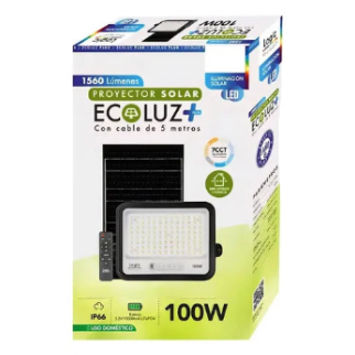 Proyector LED Solar Ecoluz 3CCT Luz Cálida Neutra Fría