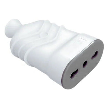 Enchufe hembra blanco 16A 250V