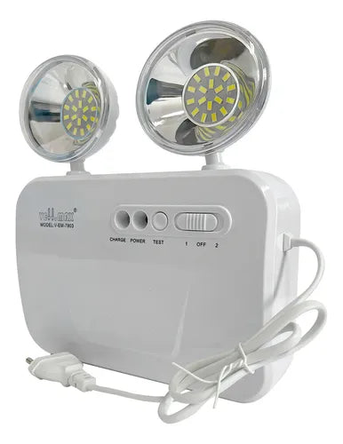 Lámpara LED Emergencia Mickey 2x3W Vellmax