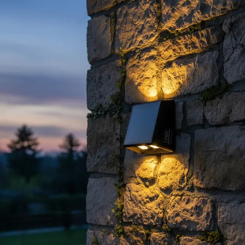 Aplique Solar de Muro Bidireccional Logic Multicolor LED Exterior