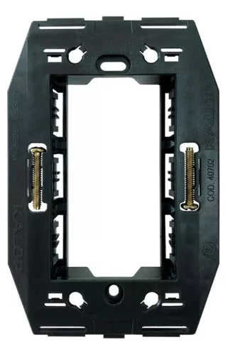 Placa 3 módulos Modular Rosado + Bastidor Kalop