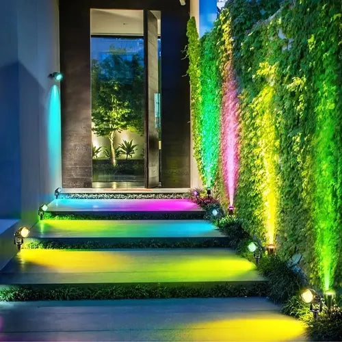 Foco LED Estaca RGB IP65