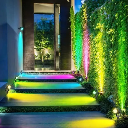 Foco LED Estaca RGB IP65