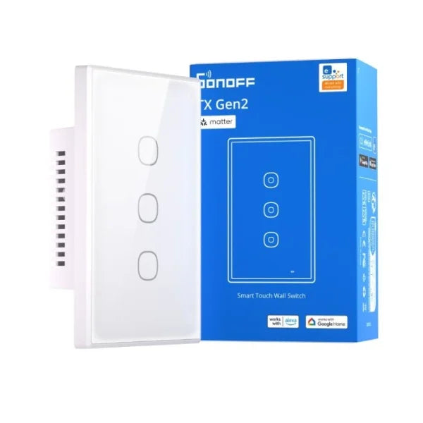 Interruptor WiFi Sonoff TX Gen2 de 3 Canales