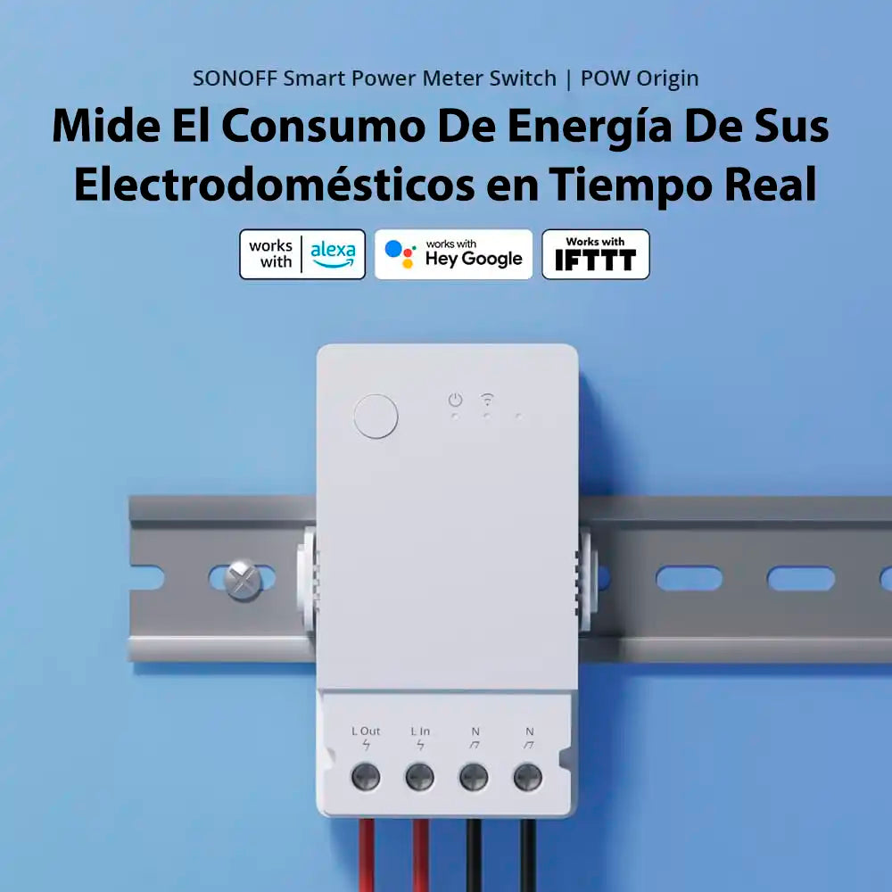 Interruptor Wifi Medidor de Energía Sonoff POW Origin 16A